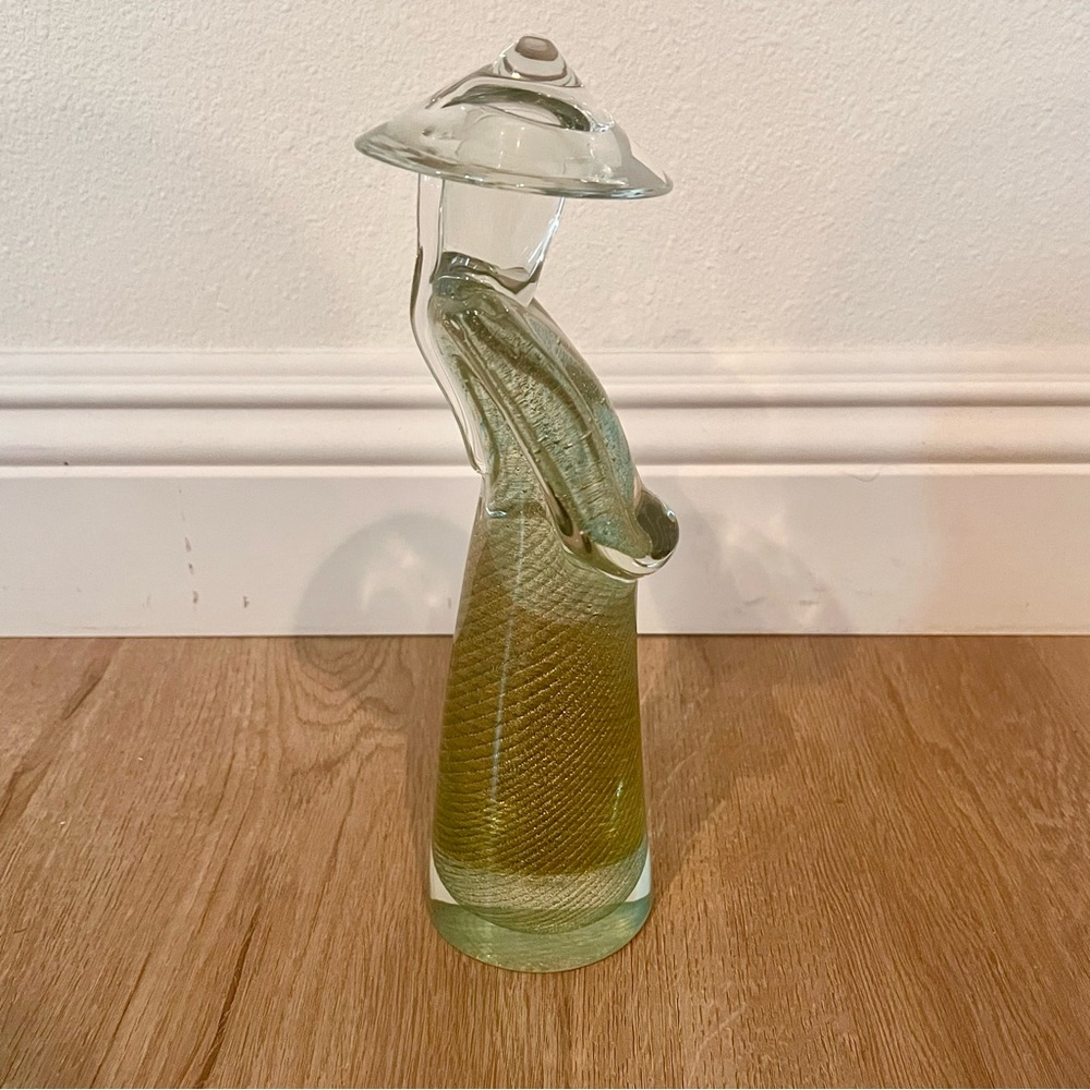 RARE Giuliano Tosi Signed Murano Glass Oriental Figure Figurine 11” Mint Vintage